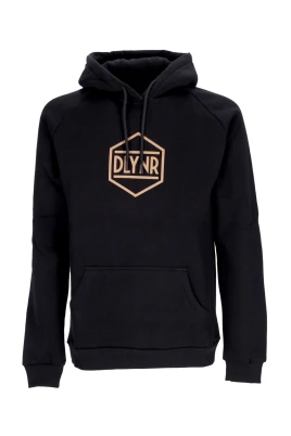 Svart Logo Hoodie med Känguruficka