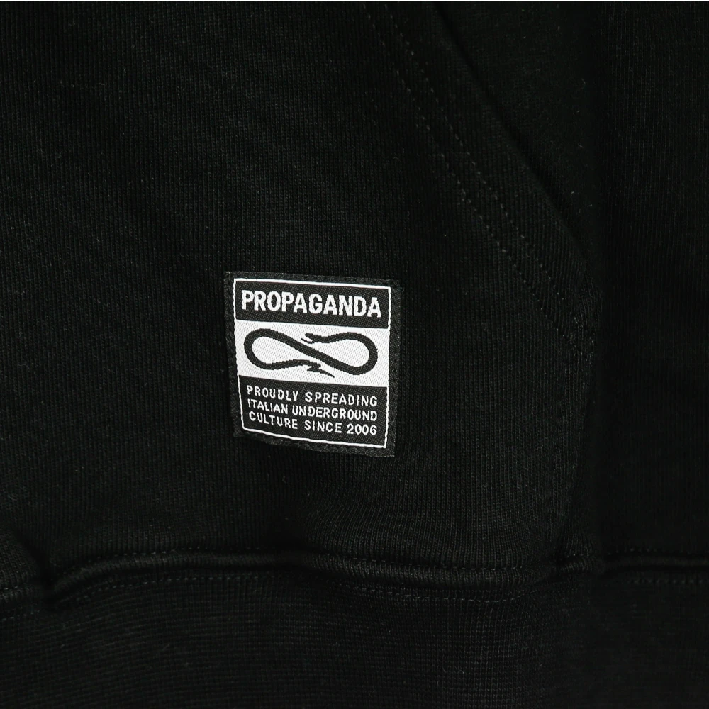 Propaganda Gradient Zip Hoodie Zwart Lichtgewicht Sweatshirt Black Heren