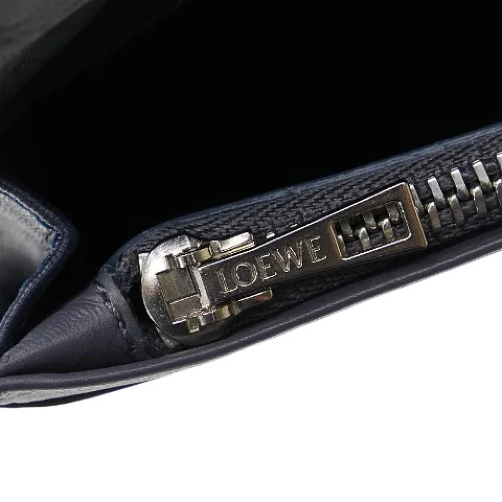 Loewe Pre-owned Leather wallets Black Dames