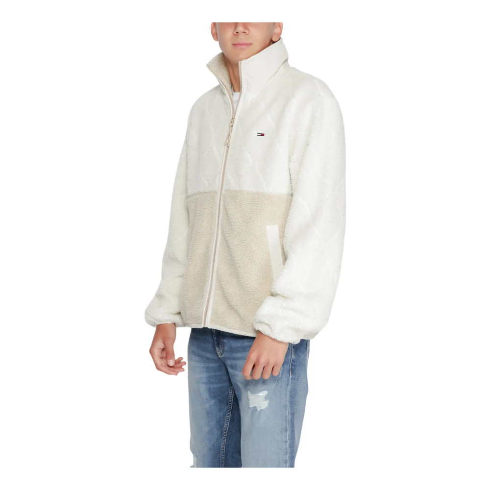 Tommy Jeans Essentiële Herenjas Herfst Winter Collectie White Heren