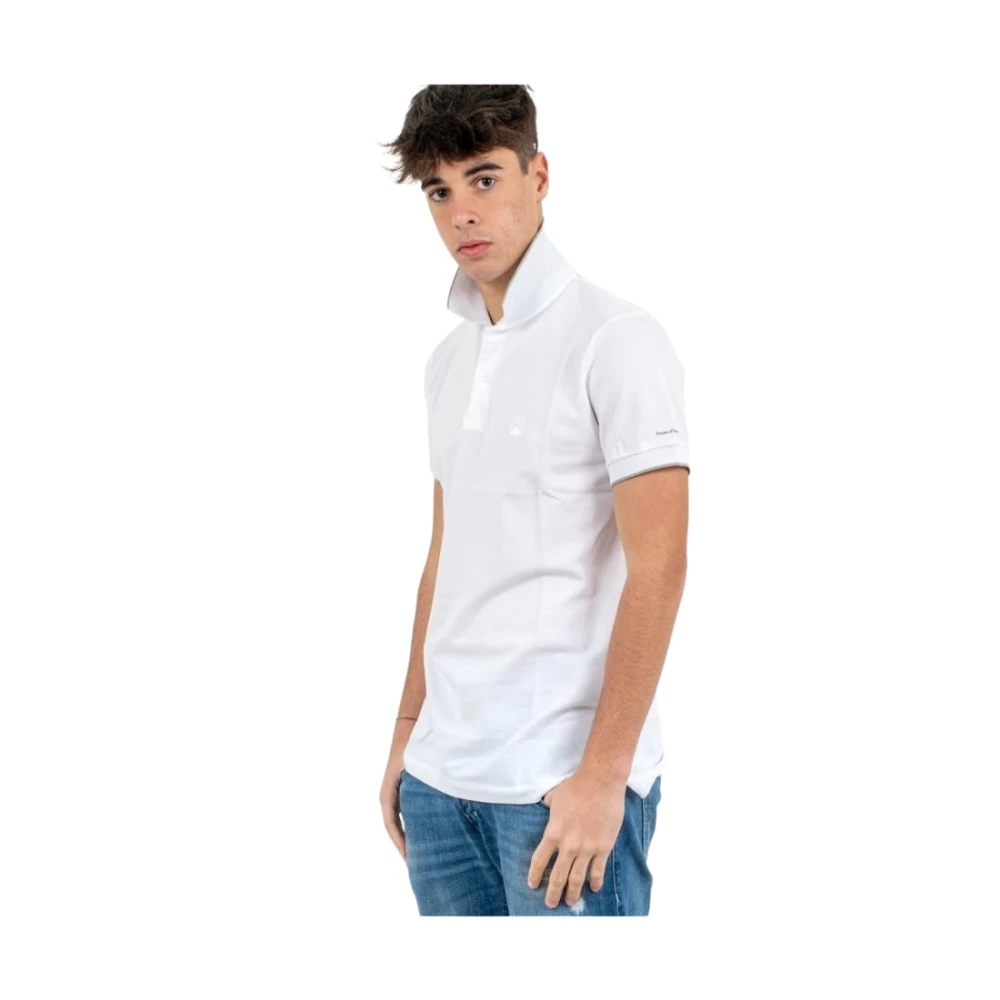 People of Shibuya Polo Korte Mouw White Heren