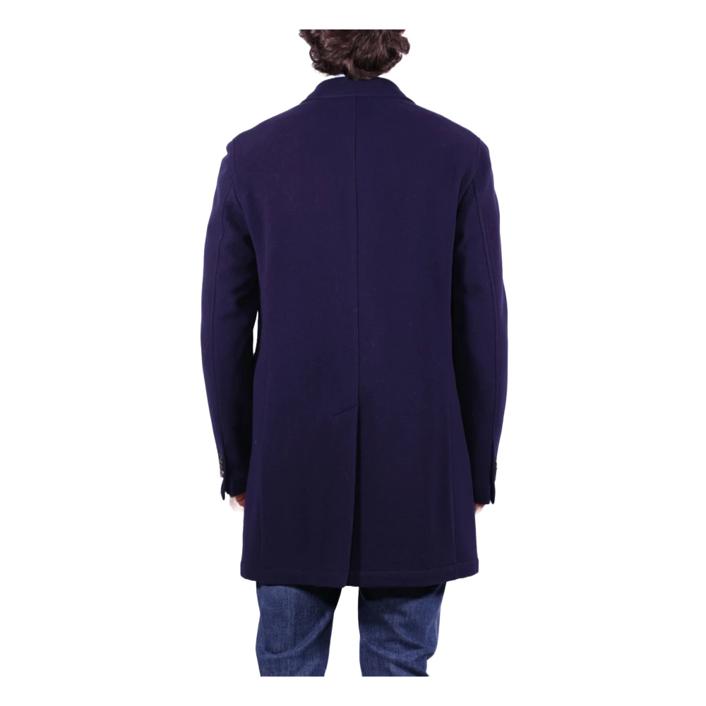 Manuel Ritz Blauwe Wollen Jas Blue Heren