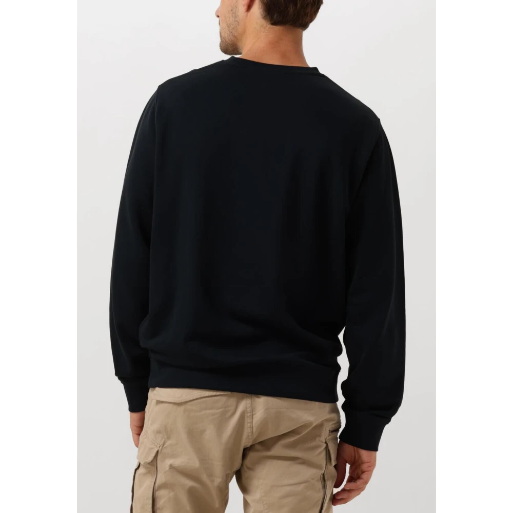 Lyle & Scott Navy Crew Neck Sweatshirt Blue Heren