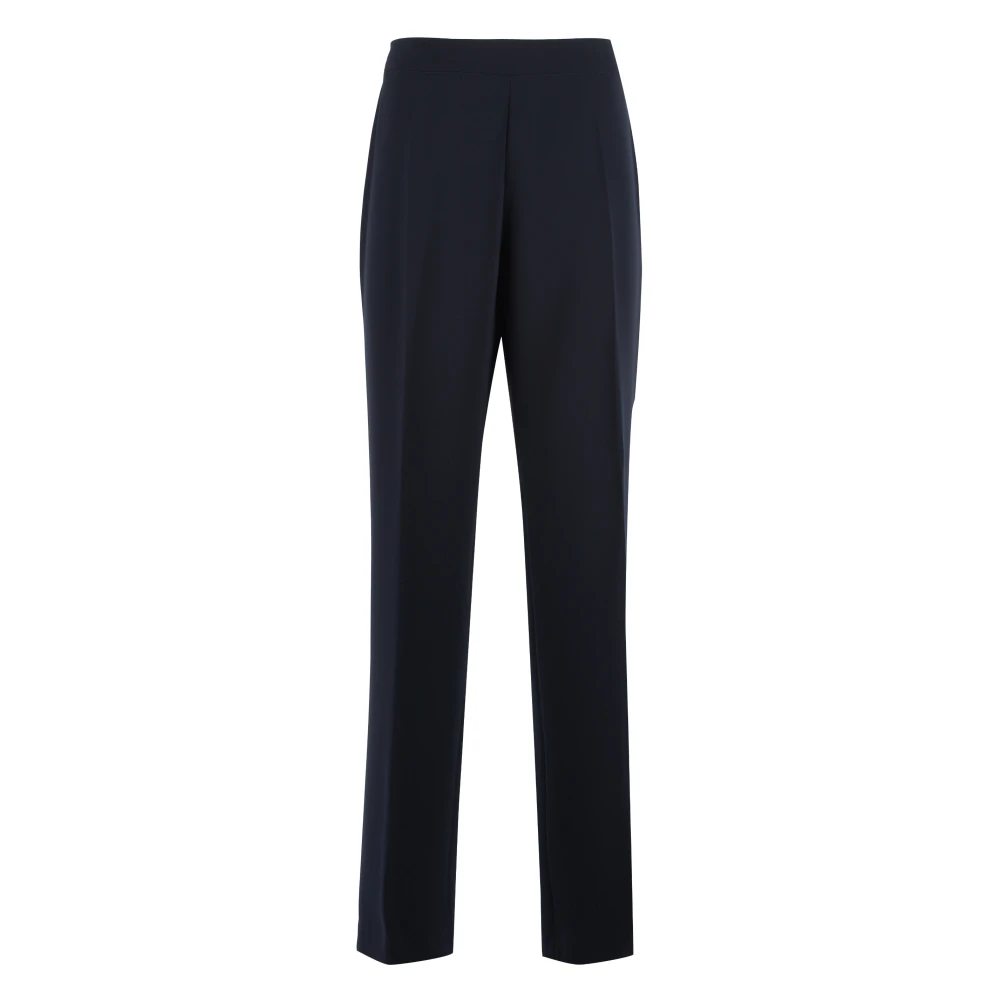Clips Broek met hoge taille en elastische tailleband Blue Dames