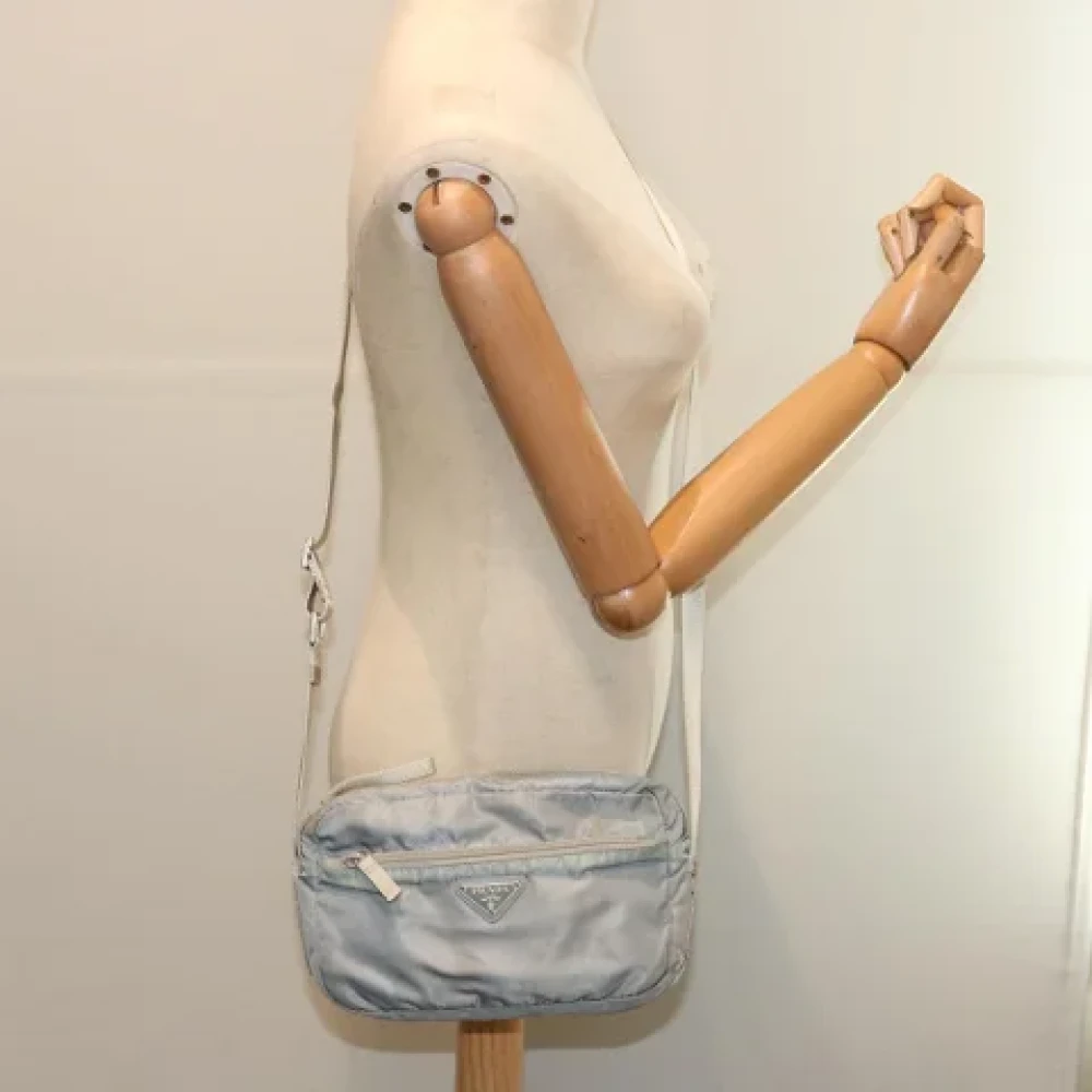 Prada Vintage Pre-owned Fabric prada-bags Blue Dames