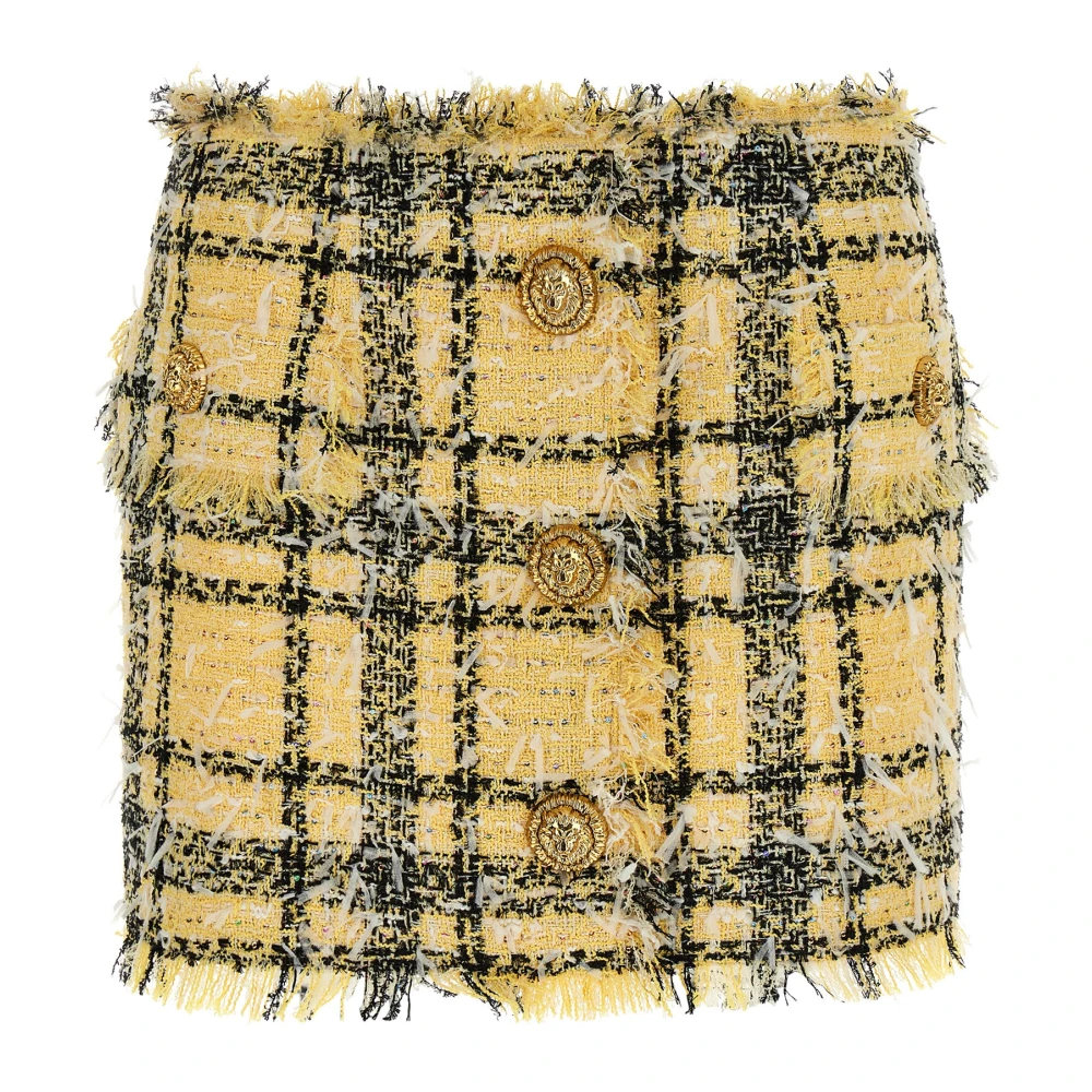 Balmain Women's Multicolor Glitter Tweed Mini Skirt - Short Skirts - Xs - Skirts