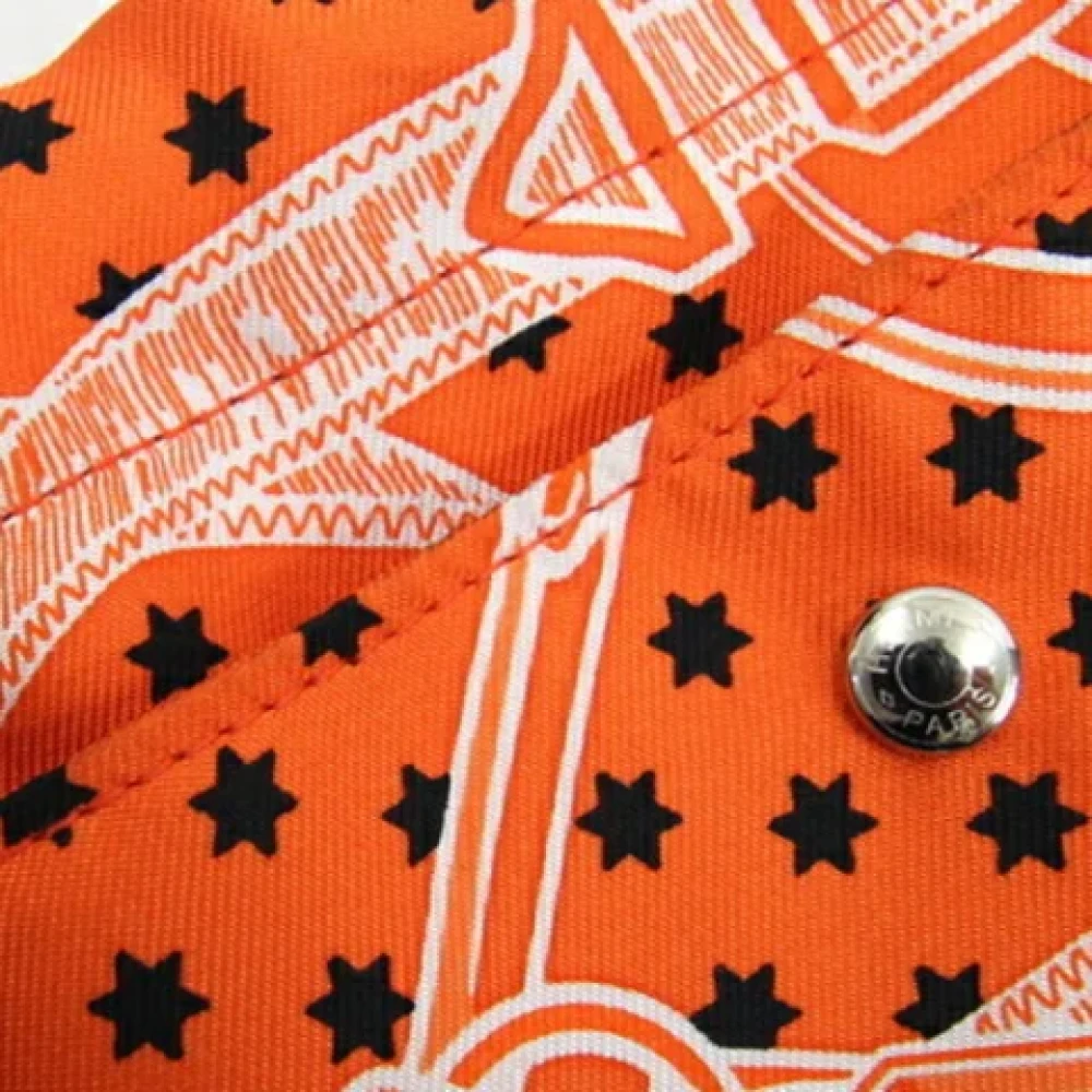 Hermès Vintage Pre-owned Silk clutches Orange Dames