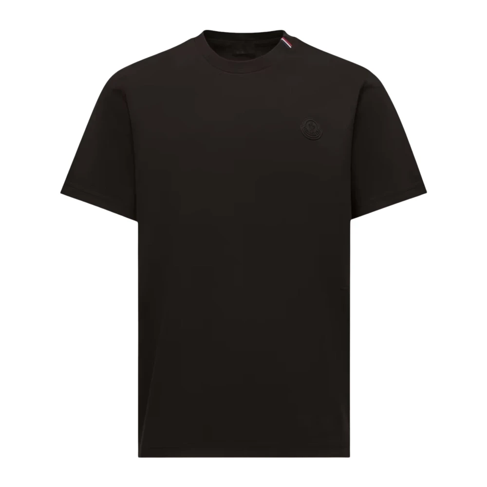 Moncler   Logo Cotton T-Shirt for Men in Black, Size: Xl - Image 2