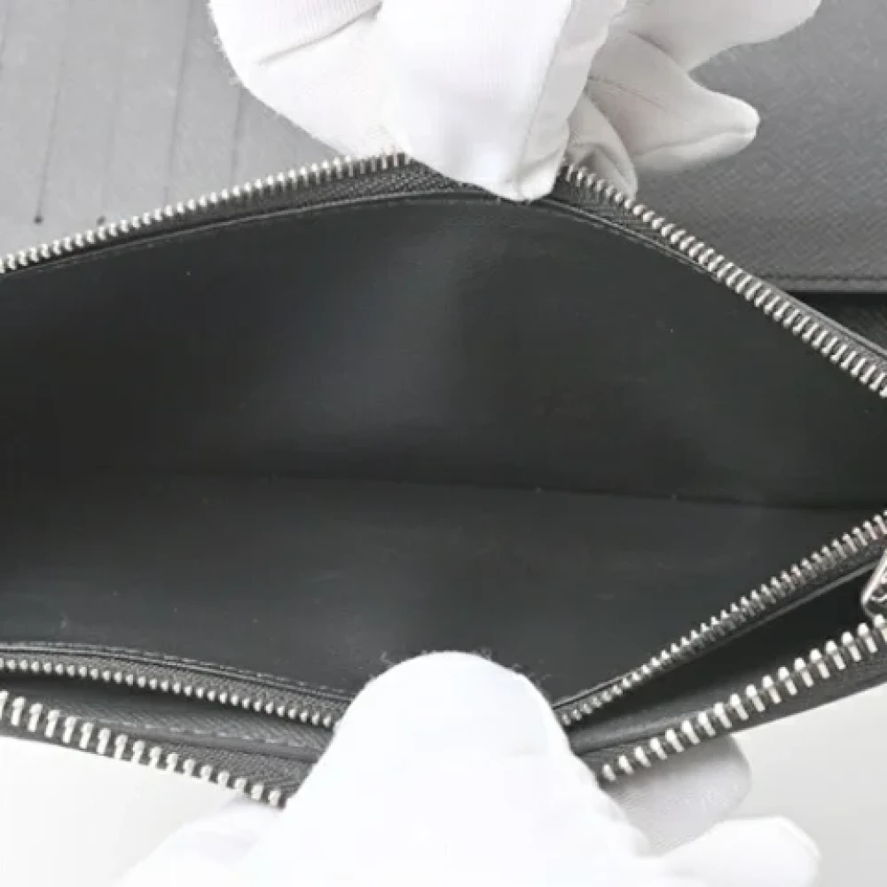 Louis Vuitton Vintage Pre-owned Leather wallets Black Dames