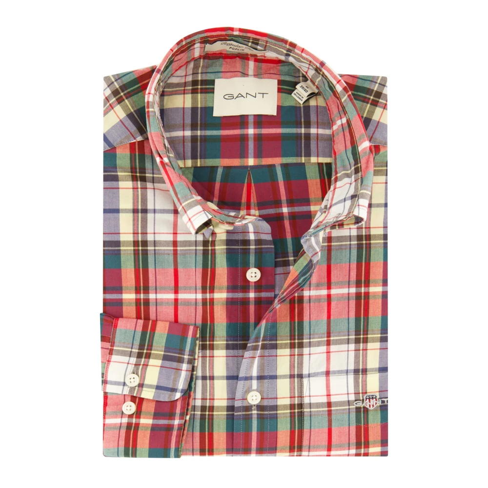 Gant Casual Rood Overhemd Multicolor Heren