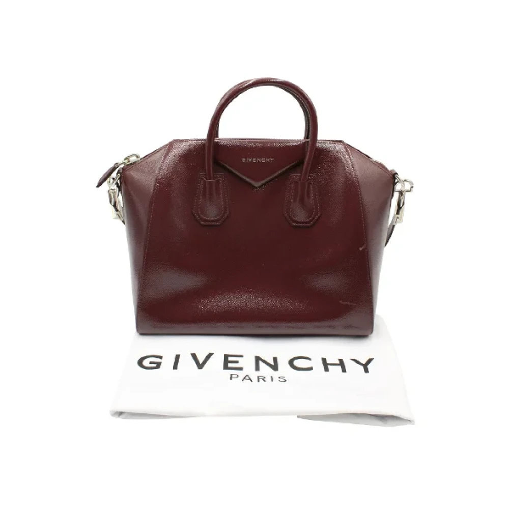 Givenchy Pre-owned Leather handbags Red Dames
