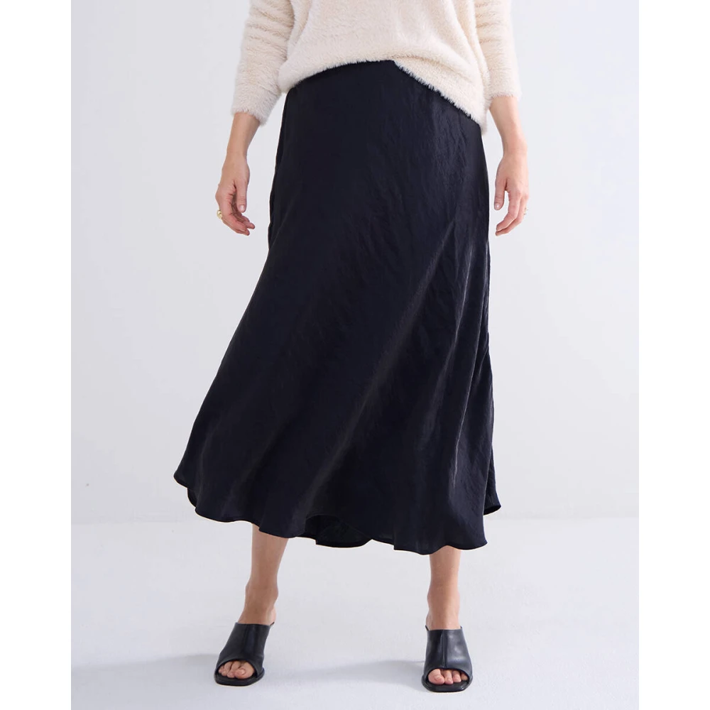 Summum Woman Glansende zware rok model 6s1322-12134 Black Dames