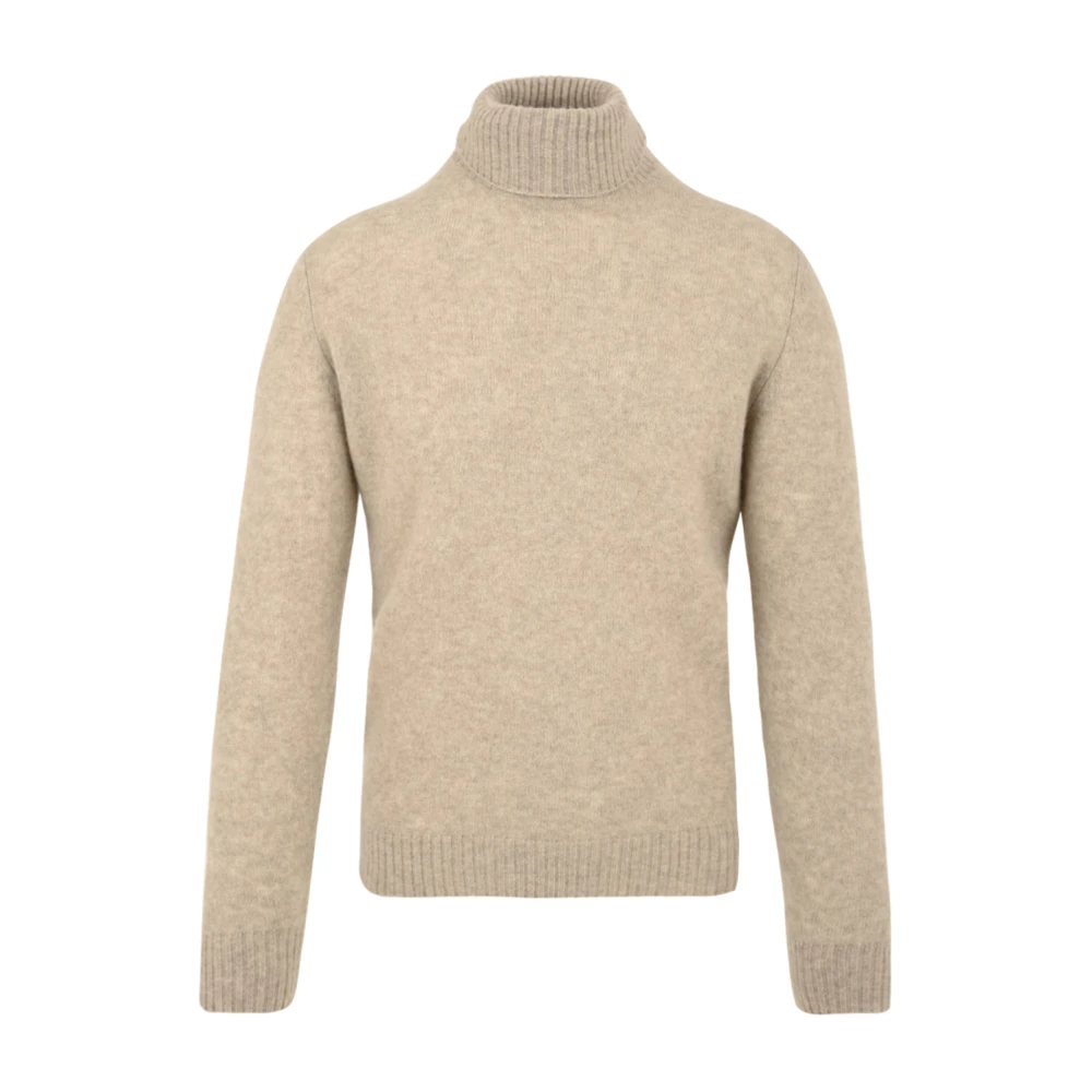 Filippo De Laurentiis Beige Turtleneck For Men - Male - Turtlenecks - 2XL - Knitwear