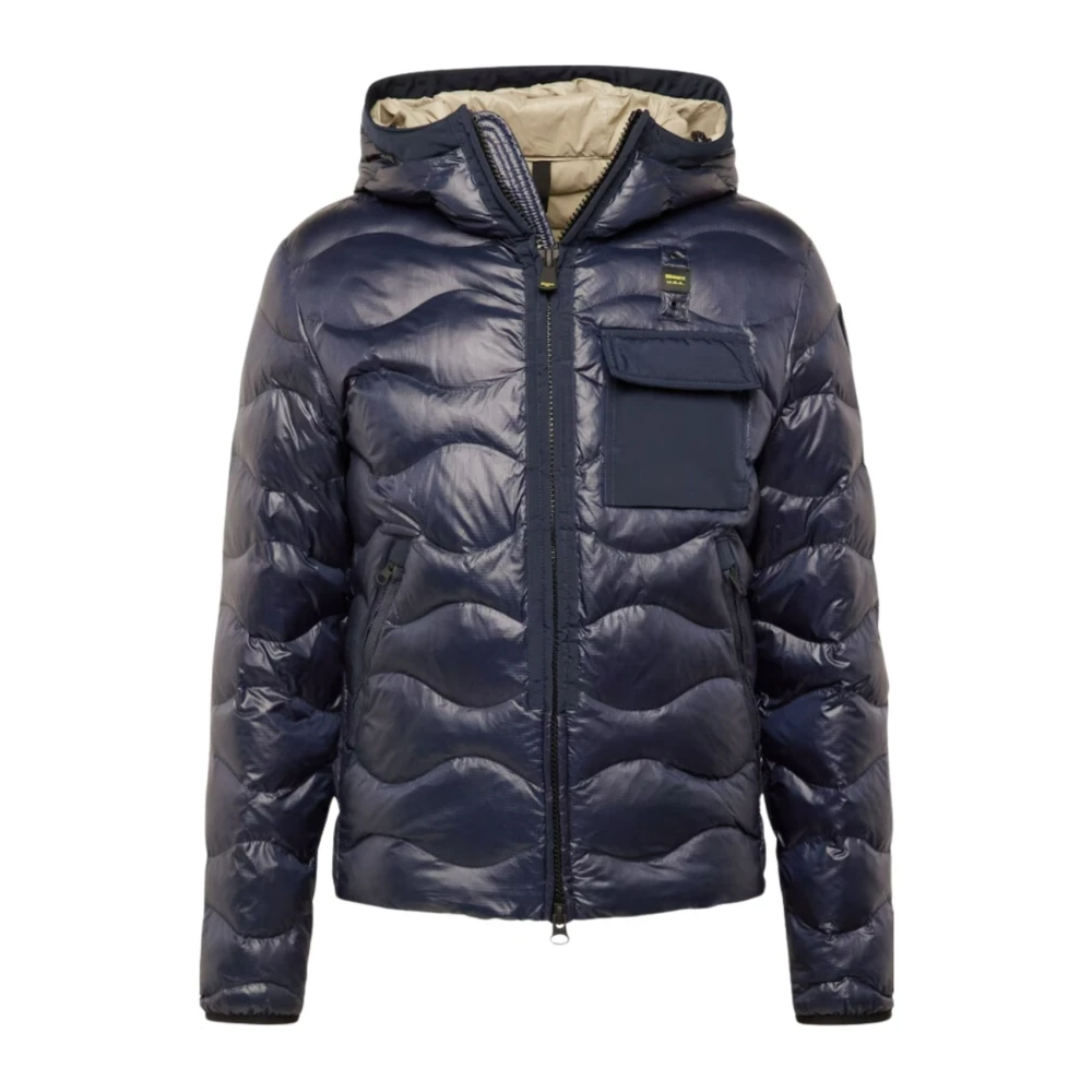 Blauer Mannelijk Blauw Jassen Heren, L, Nylon, Ripstop Jas