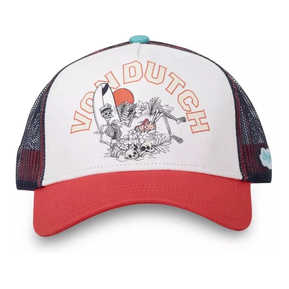 Von Dutch Witte Surf Trucker Cap White Heren