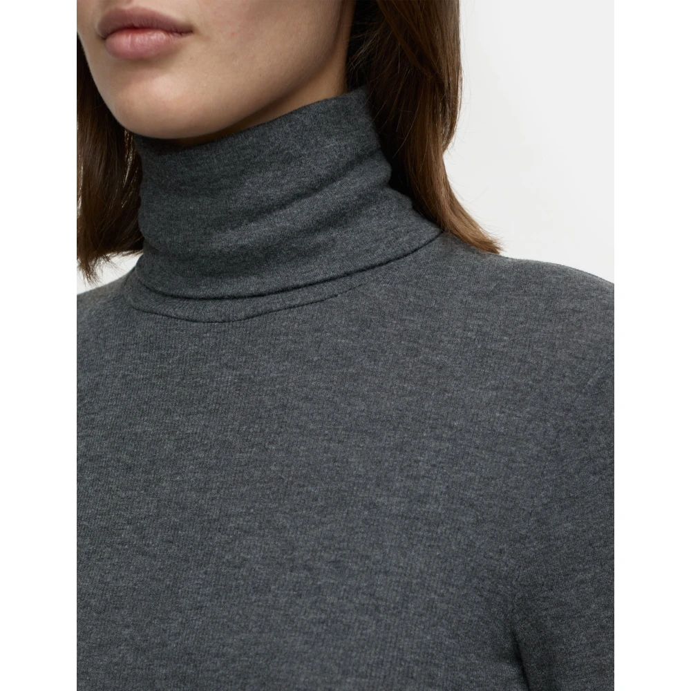 closed Donkergrijze Trui Gray Dames
