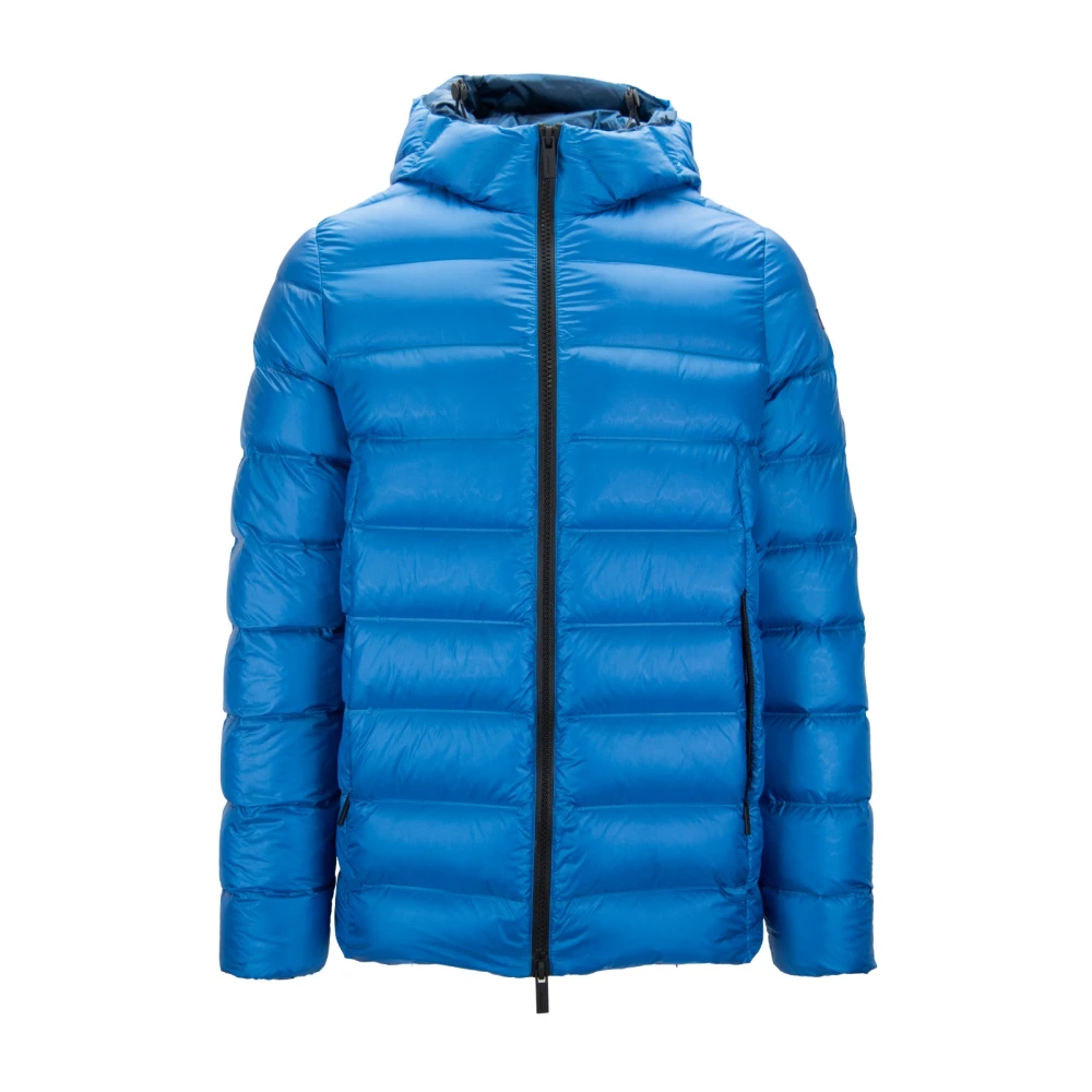 Rrd Men's Blue Short Down Jacket With Hood