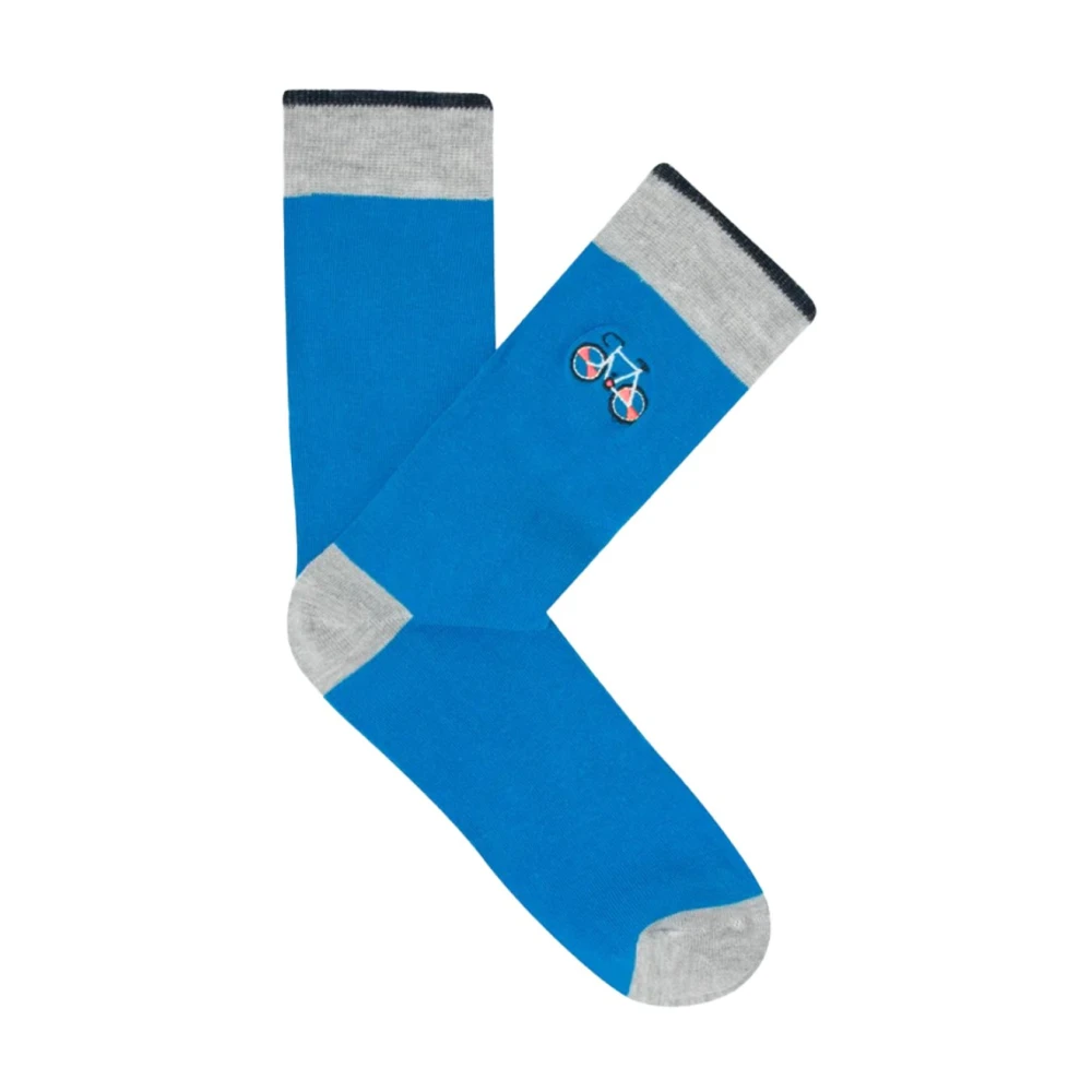 Cabaia Hoge Onbreekbare Sokken Blauw Blue Heren
