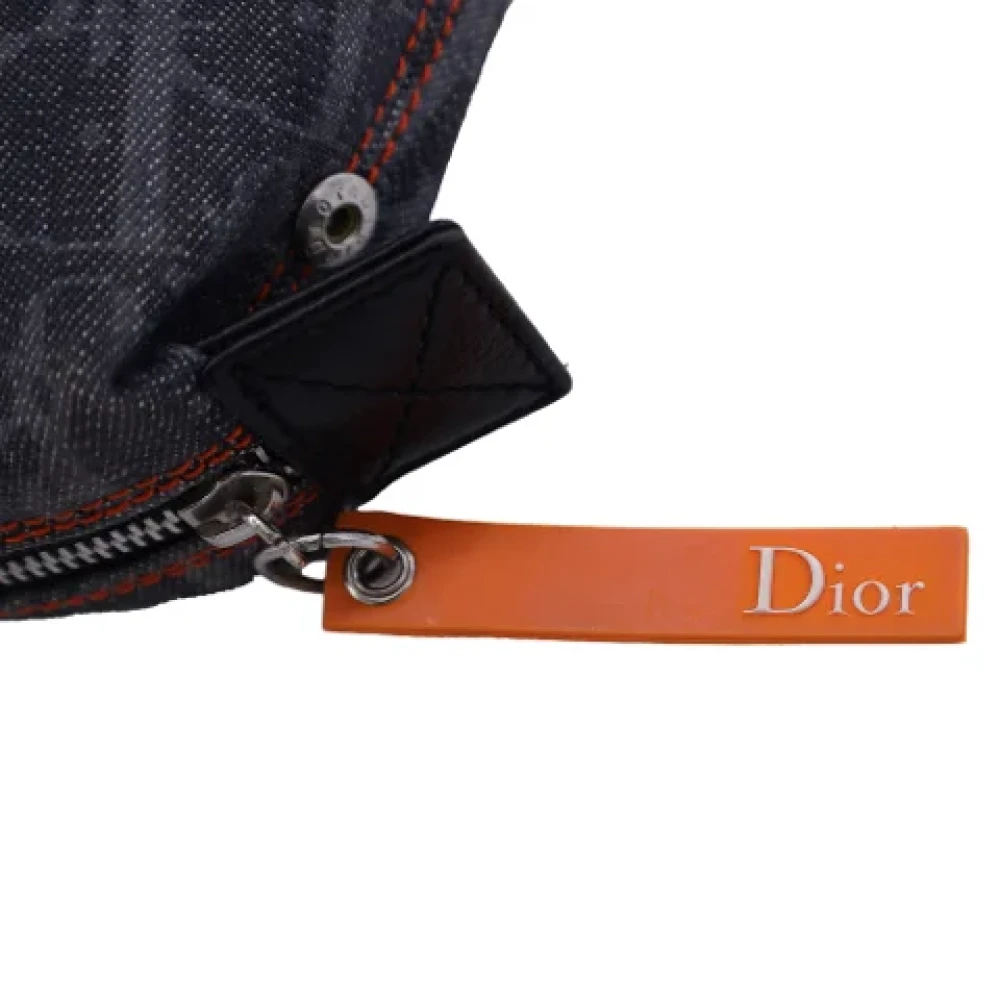 Dior Vintage Pre-owned Canvas dior-bags Blue Heren
