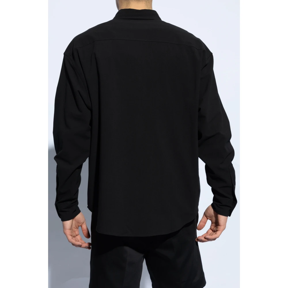 Ami Paris Katoenen overhemd met logo Black Heren