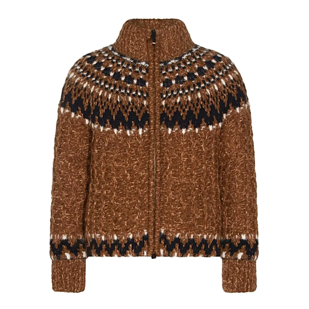 Moncler Men's Brown Cardigans, M, Giacca
