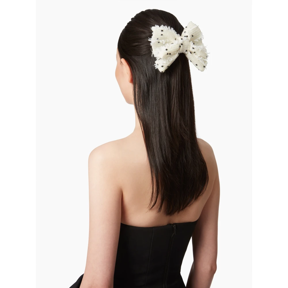 Nina Ricci Tweed Haarband MET Polka White Dames