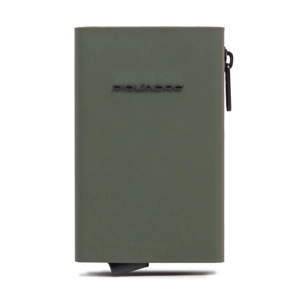 Piquadro Homme Vert Accessoires, Taille: One Size Portefeuille Pop-Up Avec Poche À Monnaie