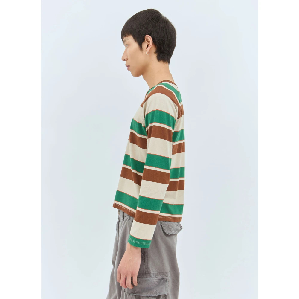 ERL Gestreept Katoenen Longsleeve T-shirt Multicolor Heren