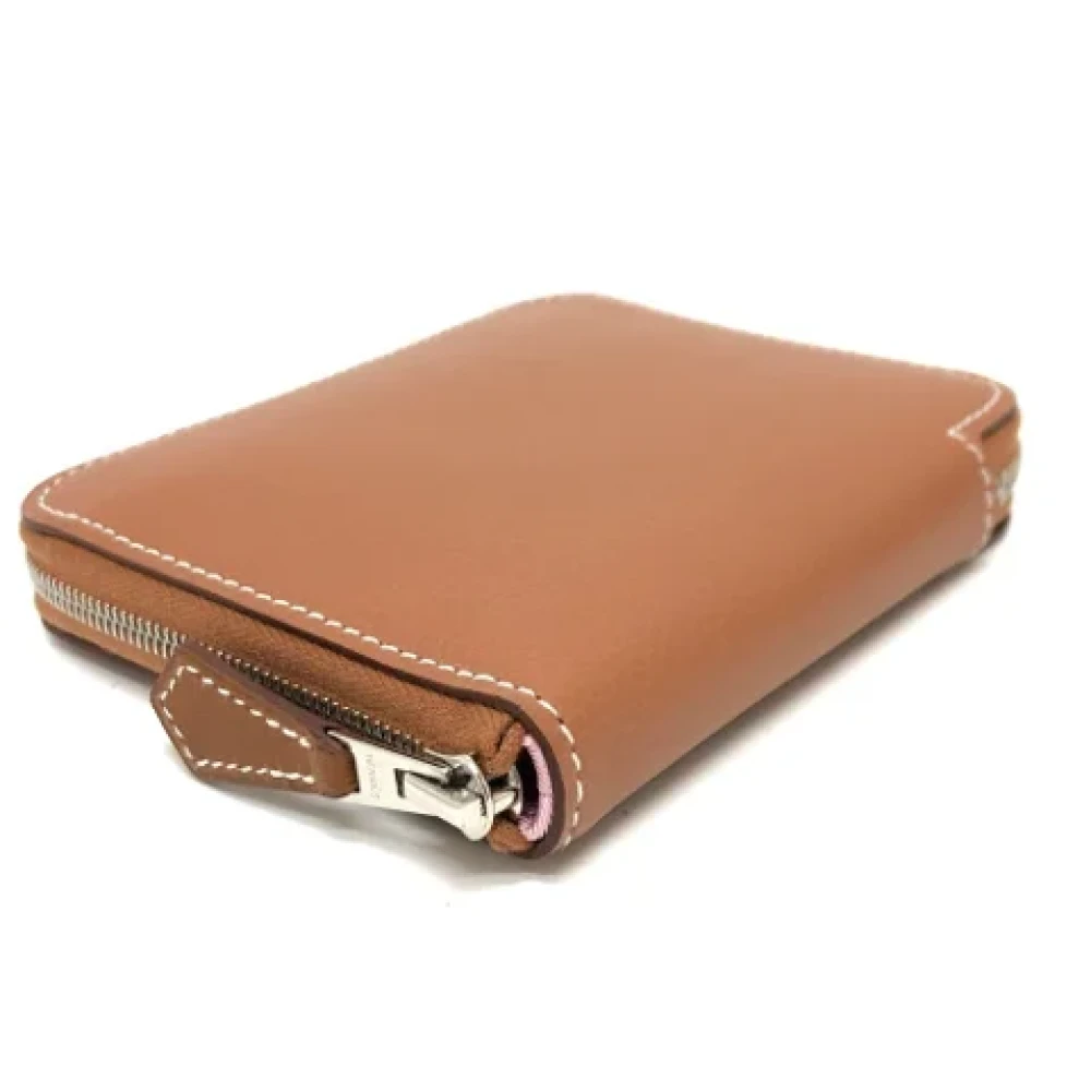 Hermès Vintage Pre-owned Fabric wallets Yellow Dames