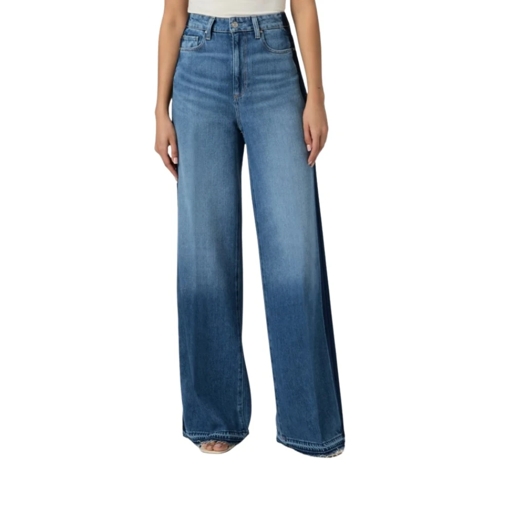 Paige - Jeans > Wide Jeans - Blue - Paige - Modalova