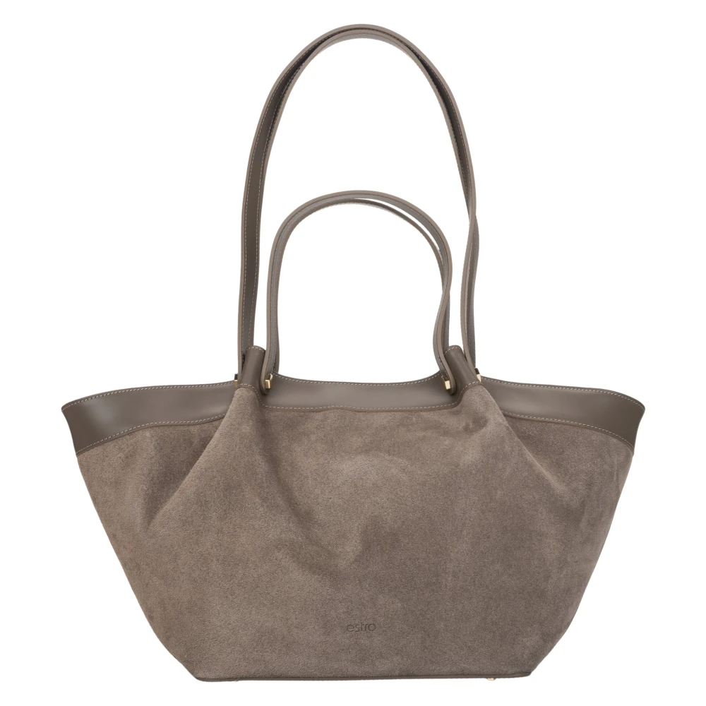 Estro Women's Gray Shopper Bag