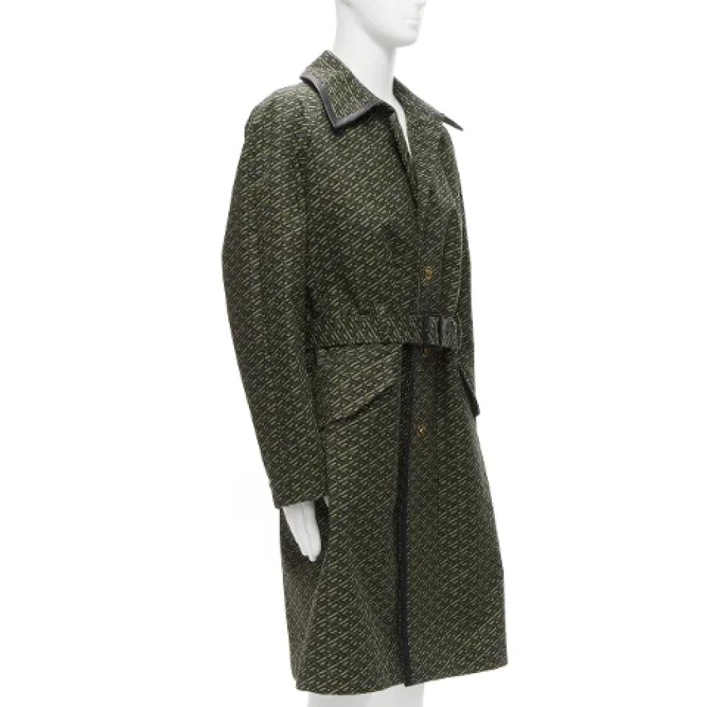 Versace Pre-owned Cotton outerwear Green Dames