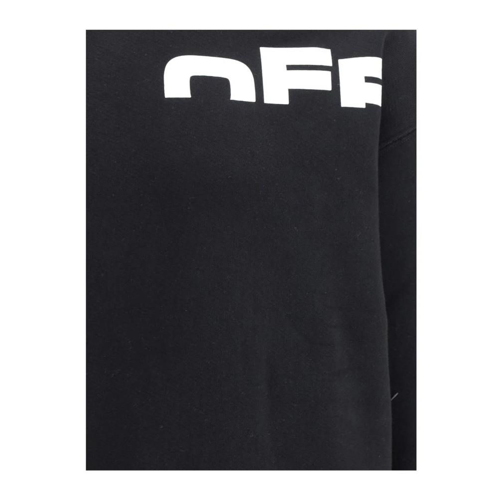 Off White Minimalist Monogram Skate Sweatshirt Black Heren