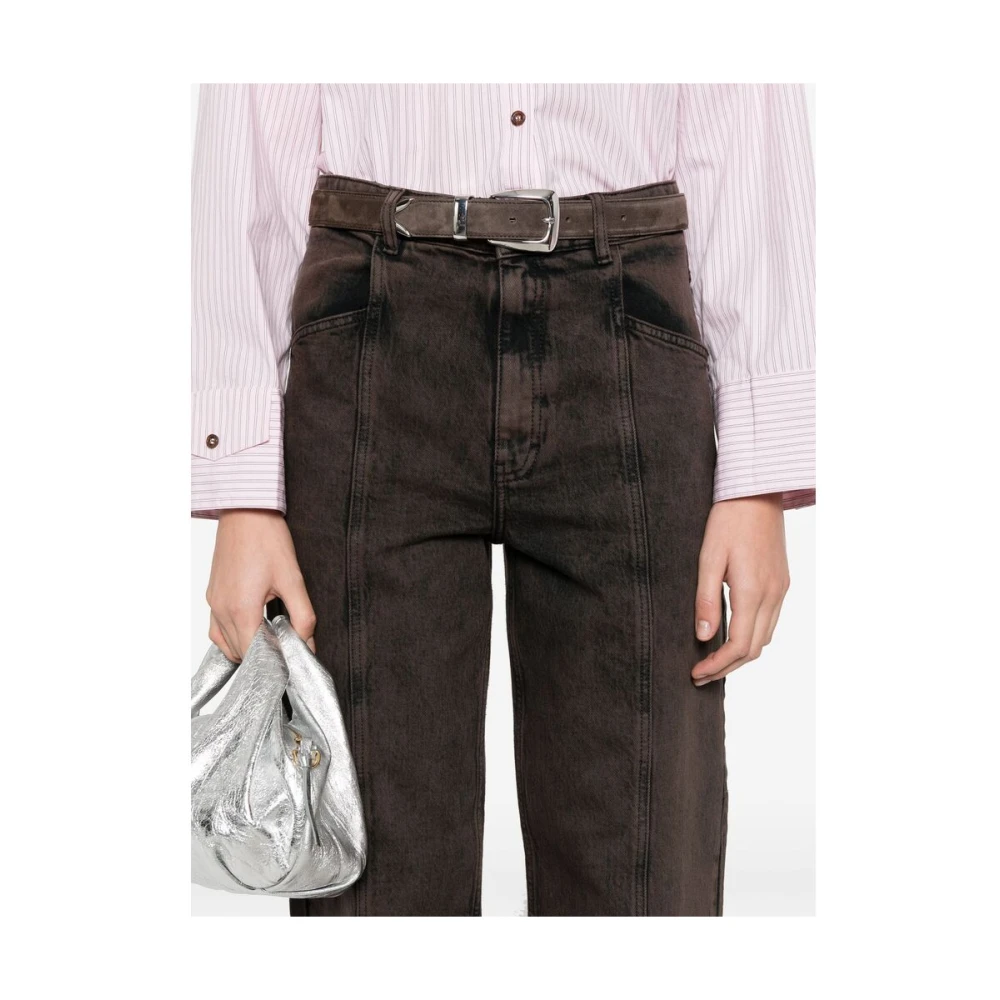 BAUM UND PFERDGARTEN Chocoladebruine Jeans met Verborgen Sluiting Brown Dames