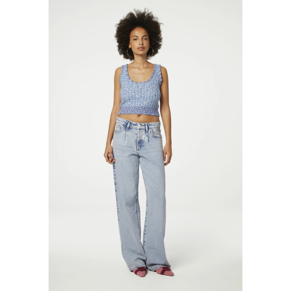 Fabienne Chapot Blauwe Tweed Bralette voor Casual Chic Blue Dames