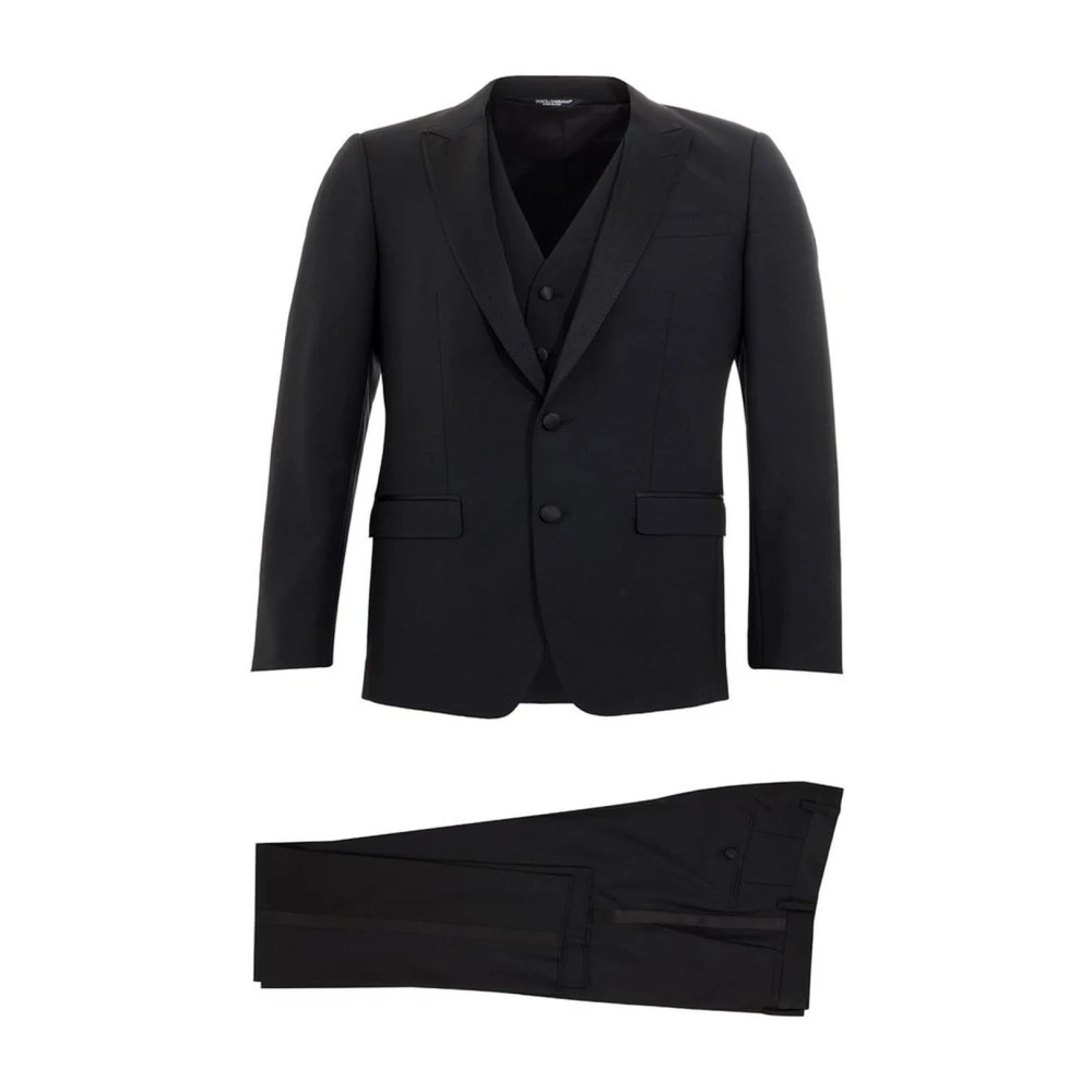 Dolce & Gabbana Elegant Wolpak voor Mannen Black Heren