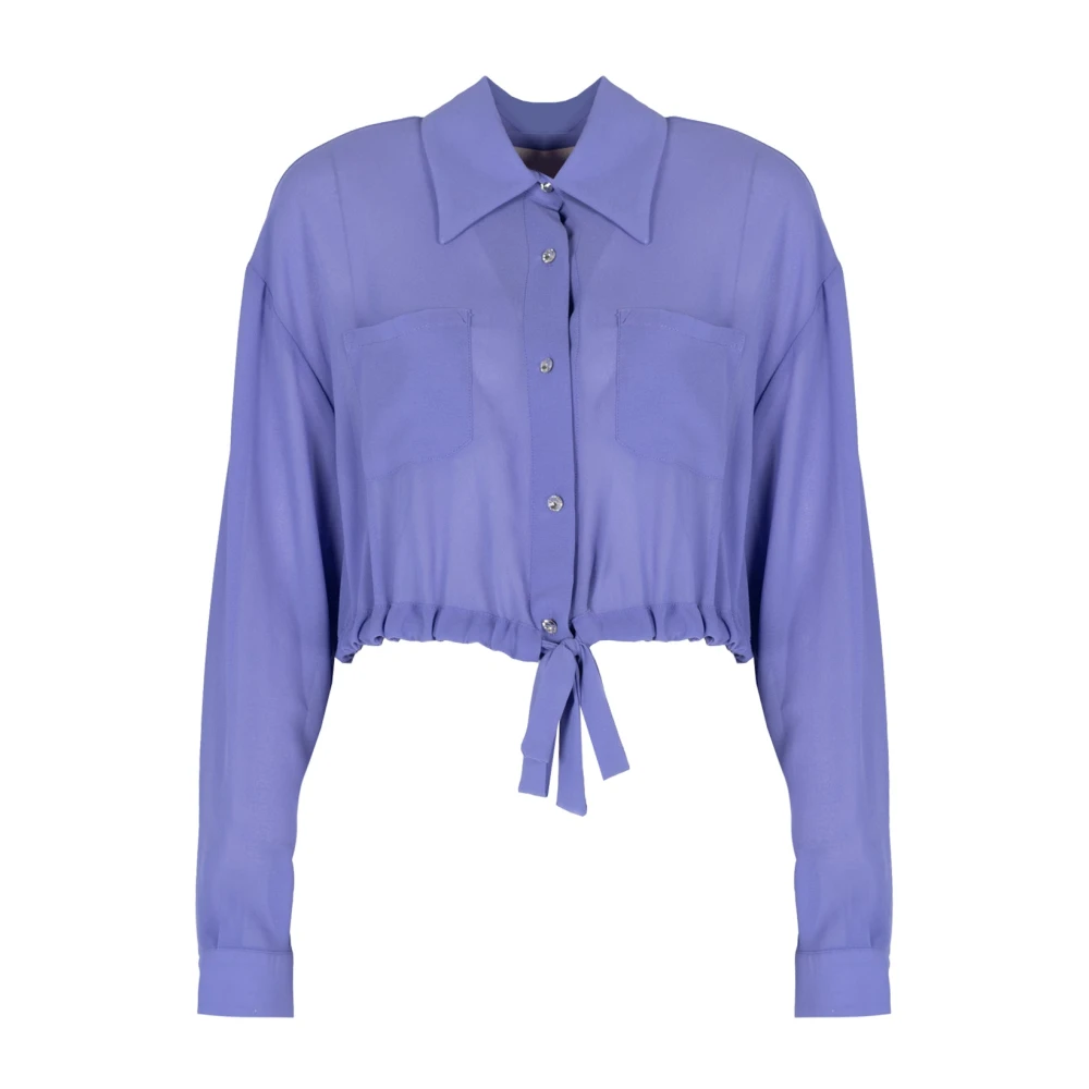 Liu Jo Elegante Blouse met Stijlvolle Details Purple Dames