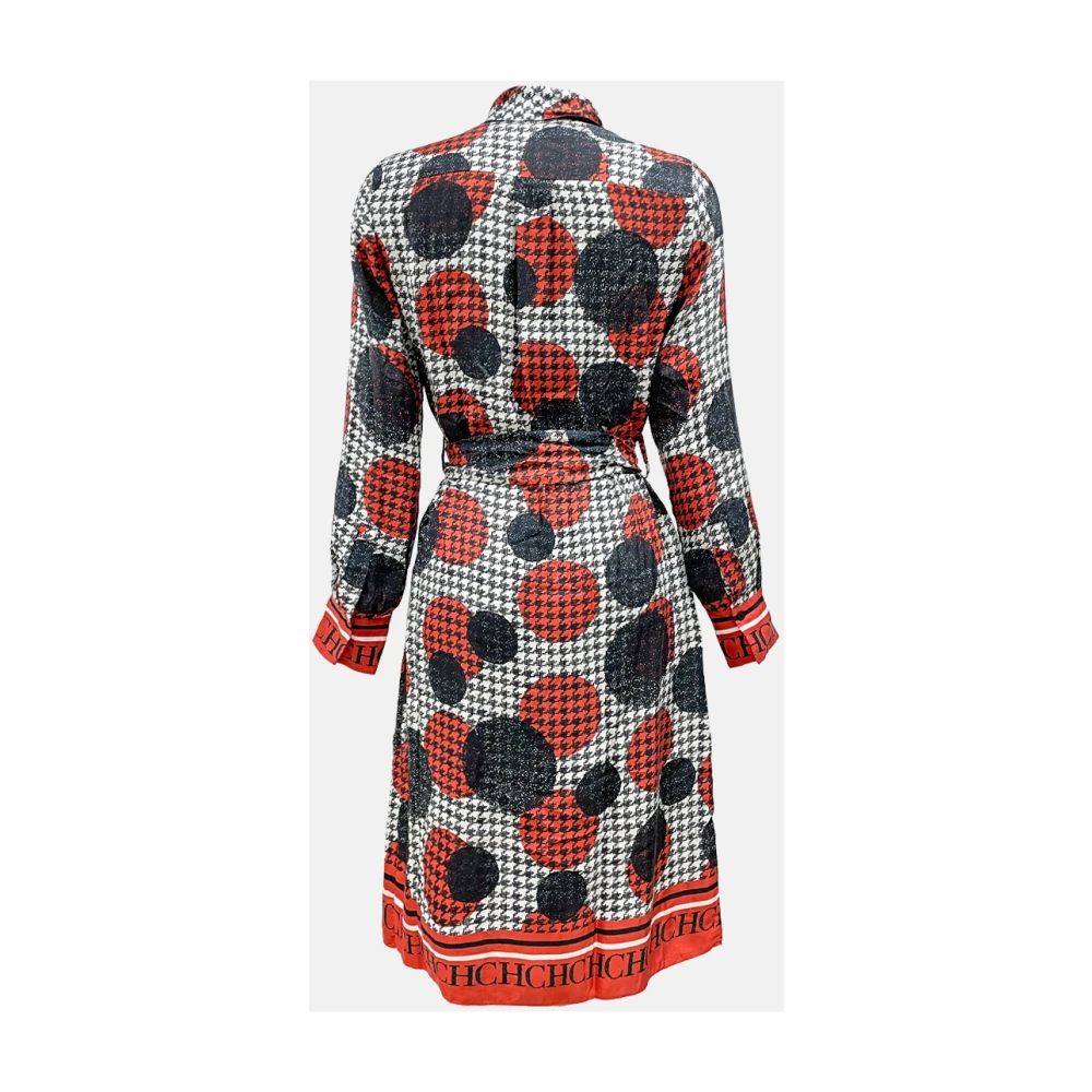 Carolina Herrera Polka Dot Houndstooth Jurk Multicolor Dames