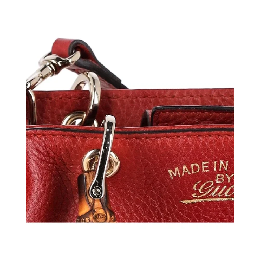 Gucci Vintage Pre-owned Leather handbags Red Dames