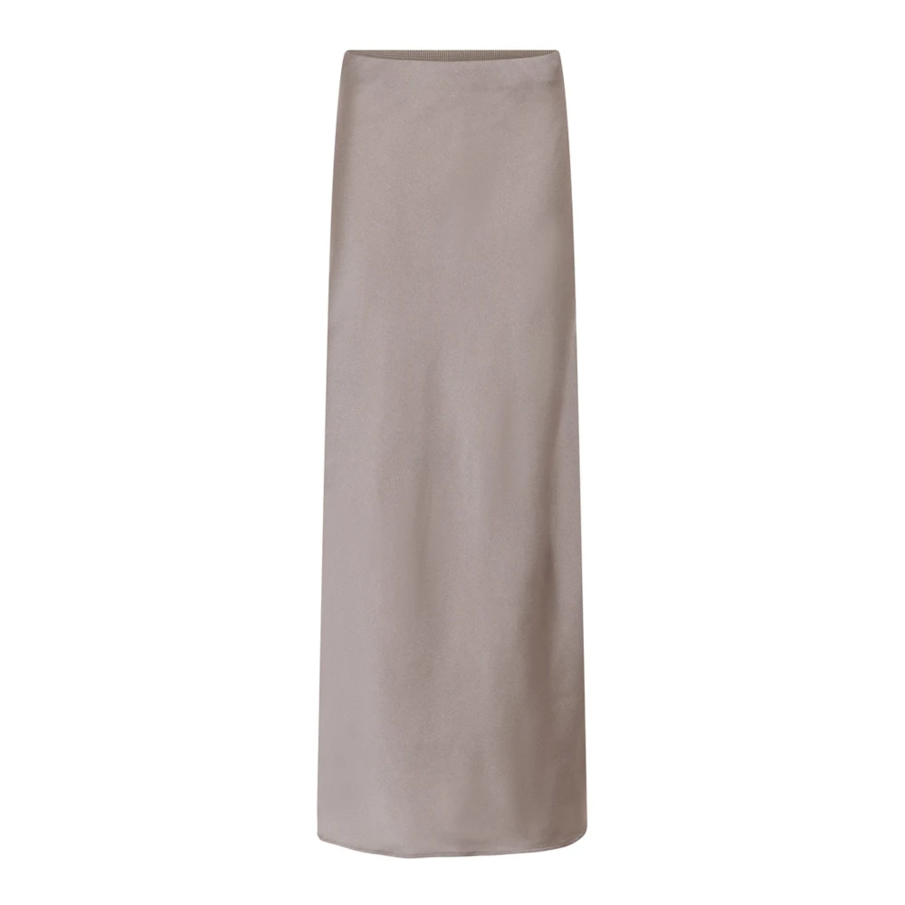 Bruuns Bazaar Beige Maxi Skirts, Female, Xl, Acacia Joanelle Skirt