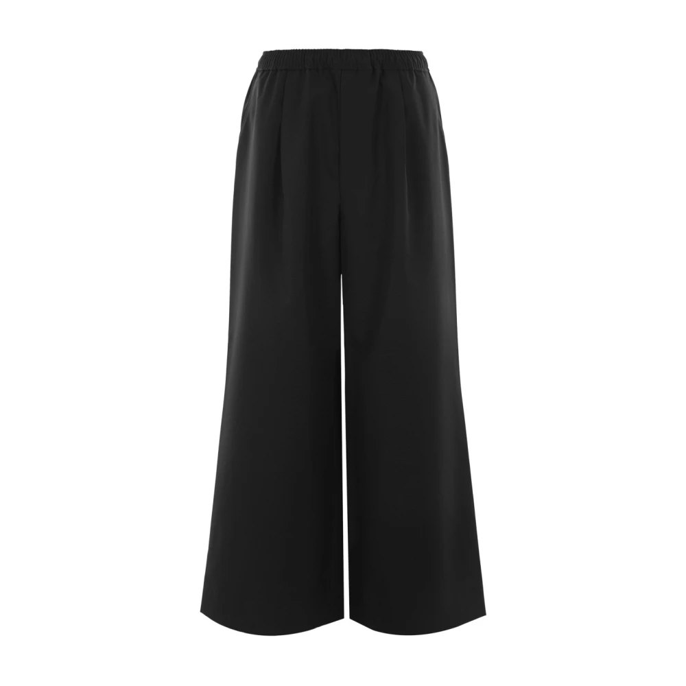 Comme des Garçons Zwarte Wijde Pijp Wollen Broek Black Heren