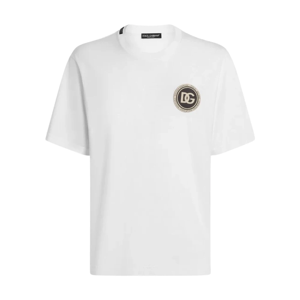 Dolce & Gabbana White Training T-Shirts & Tops, Male, Xl, Training T-Shirt