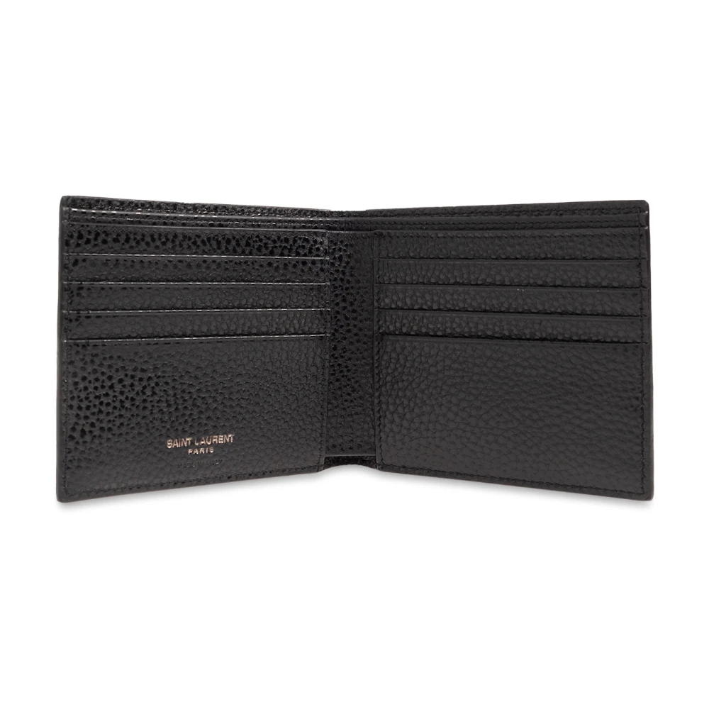Saint Laurent Bifold portemonnee Black Heren