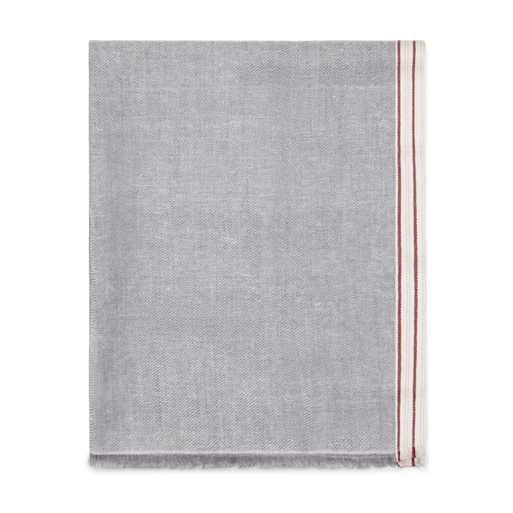BRUNELLO CUCINELLI Luxe Sjaals Collectie Gray Heren