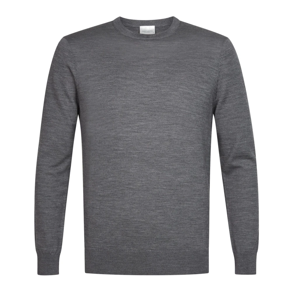 Profuomo Pullover Merinowolle Grau Grün Größe XXL - Bild 4