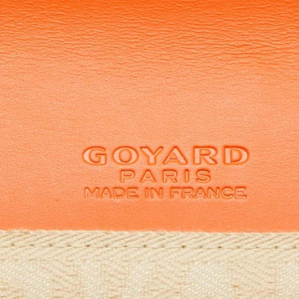 Goyard Vintage Pre-owned Leather clutches Orange Dames