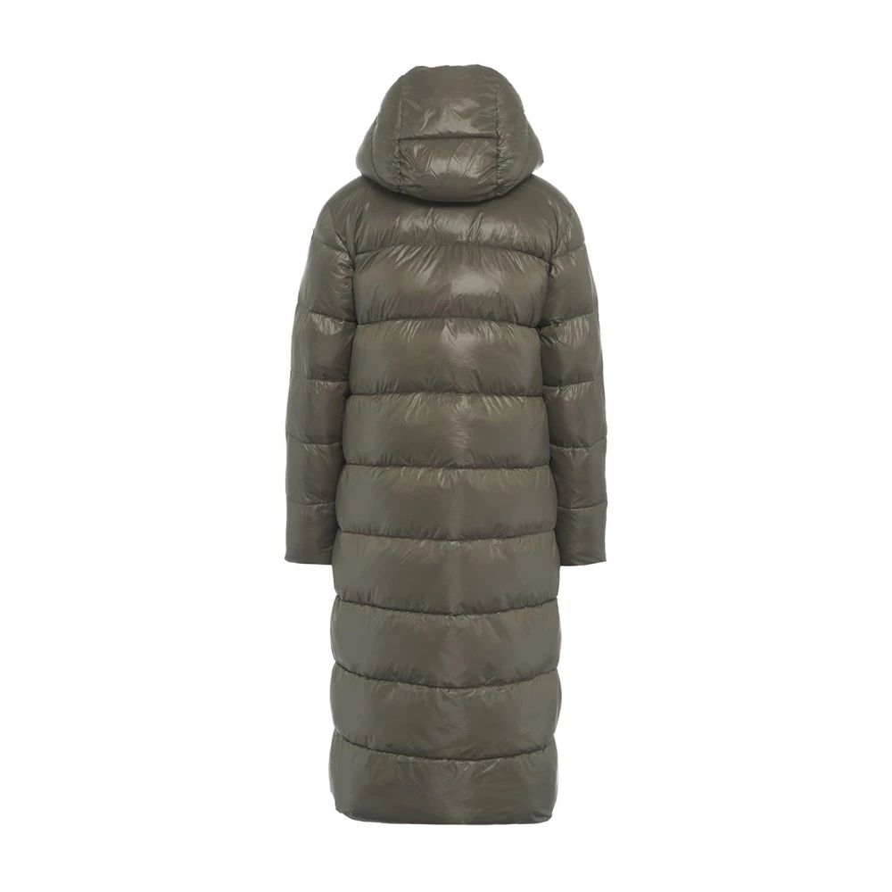 Blauer Gewatteerde Eco Donsjas Groen Green Dames