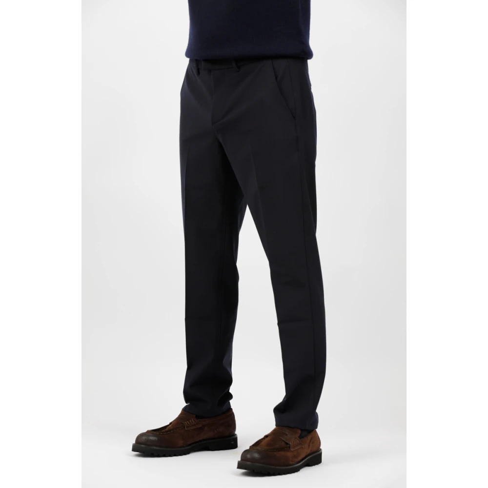 Dondup Wollen Technische Pablo Broek Blue Heren