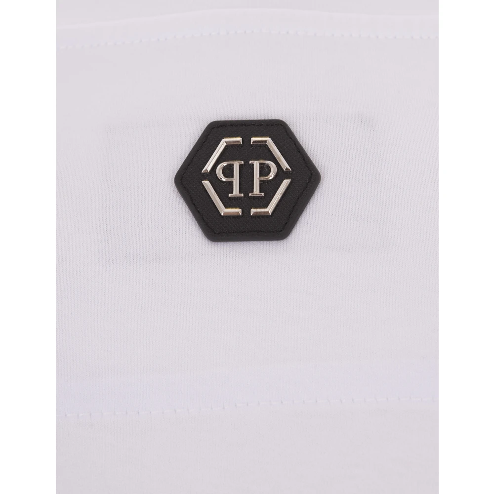 Philipp Plein Wit Logo T-shirt White Heren