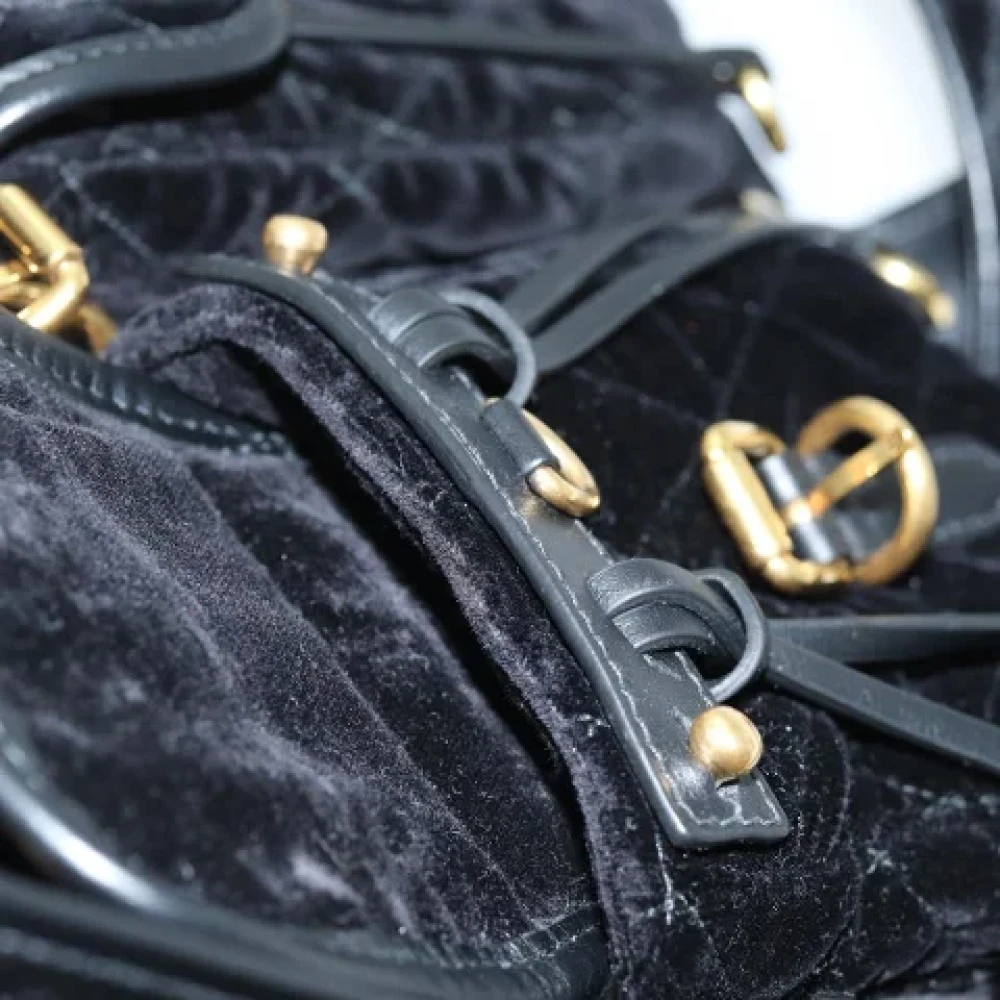 Prada Vintage Pre-owned Fabric backpacks Black Dames